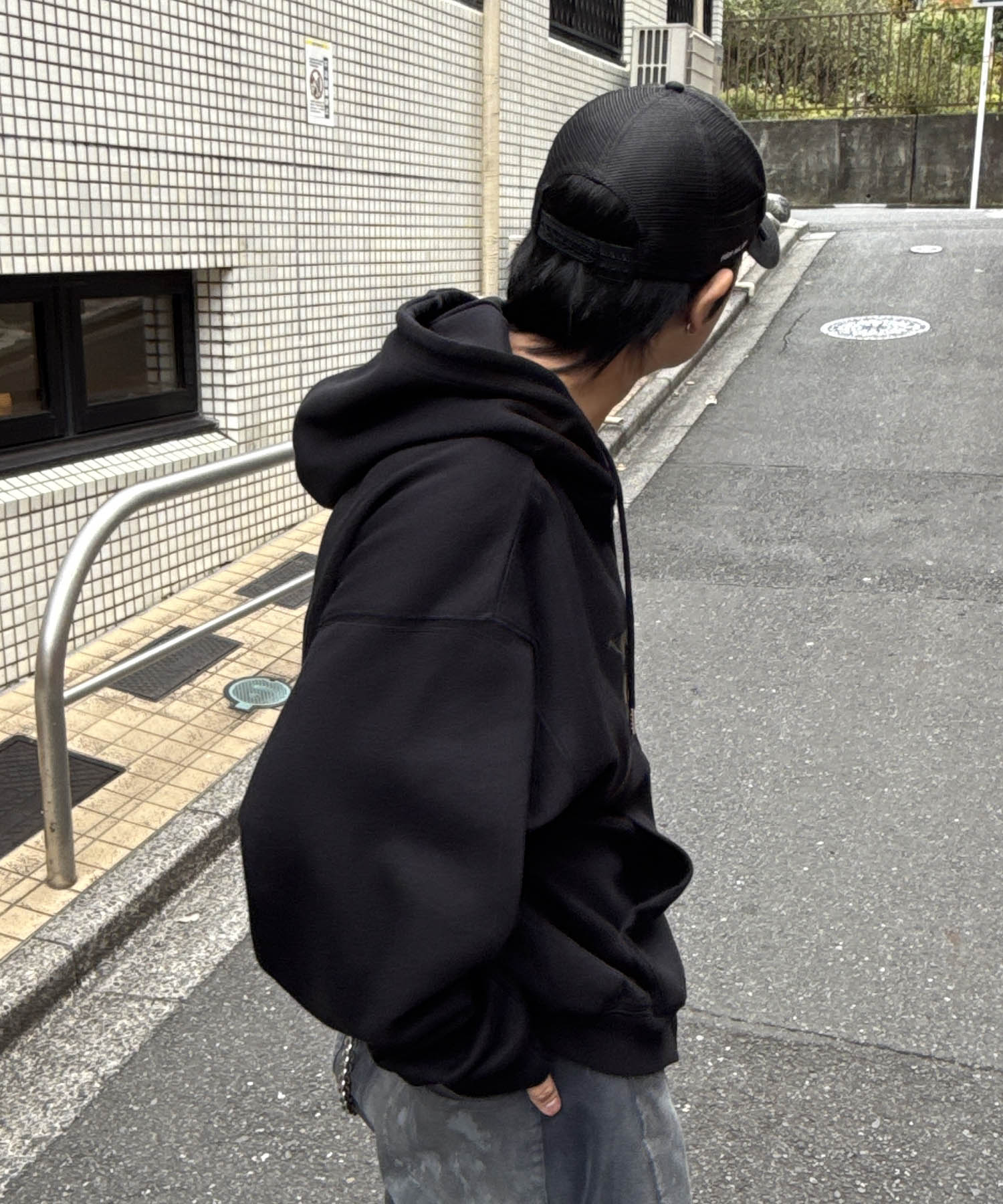 タギング総柄 フルジップフーディ