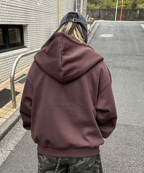 タギング総柄 フルジップフーディ