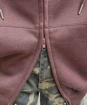 タギング総柄 フルジップフーディ