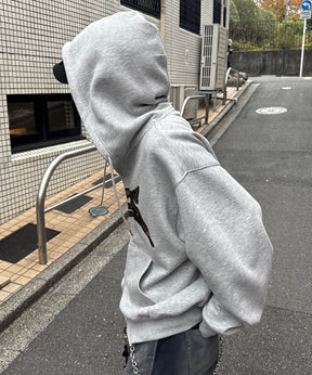 タギング総柄 フルジップフーディ