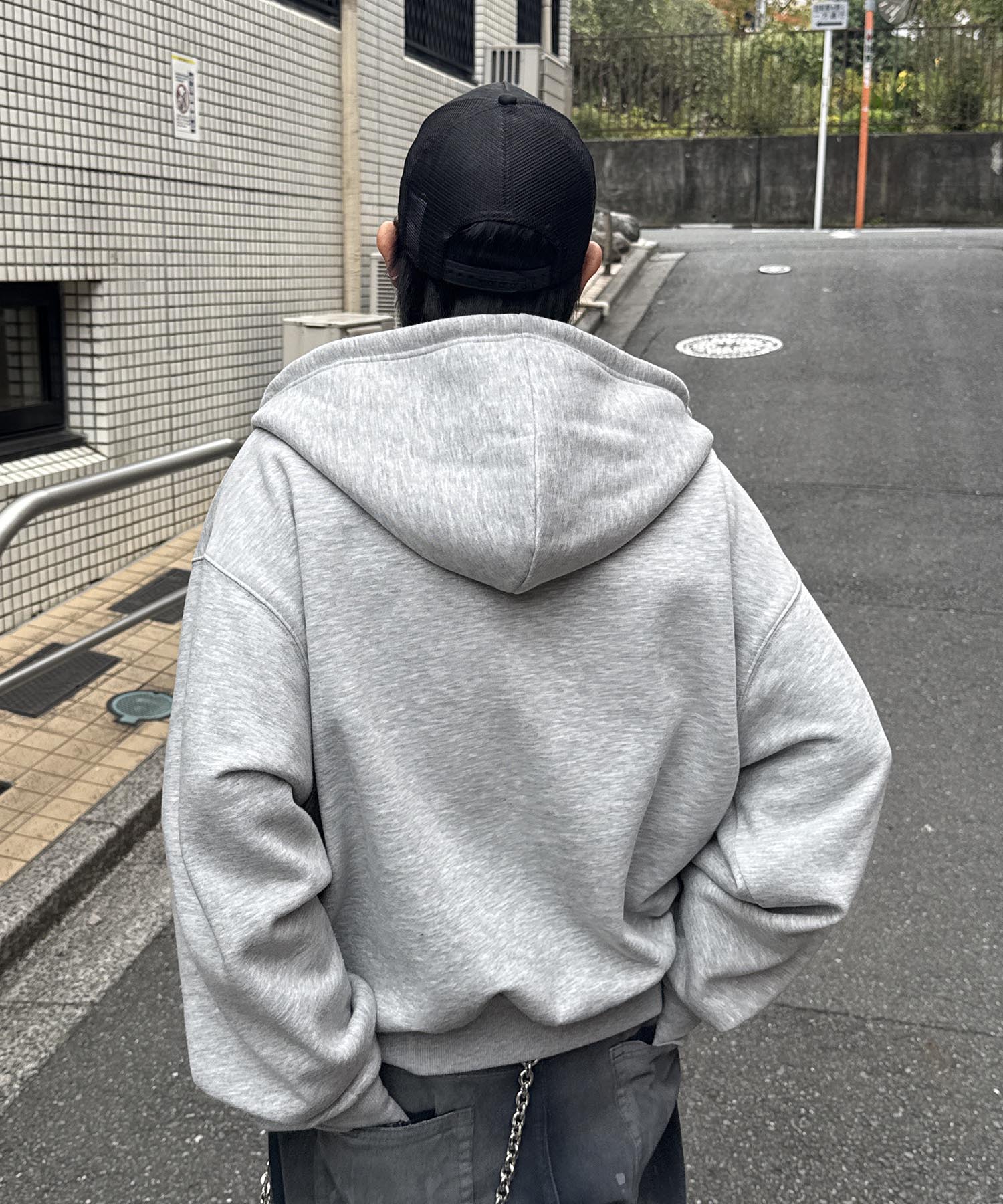 タギング総柄 フルジップフーディ