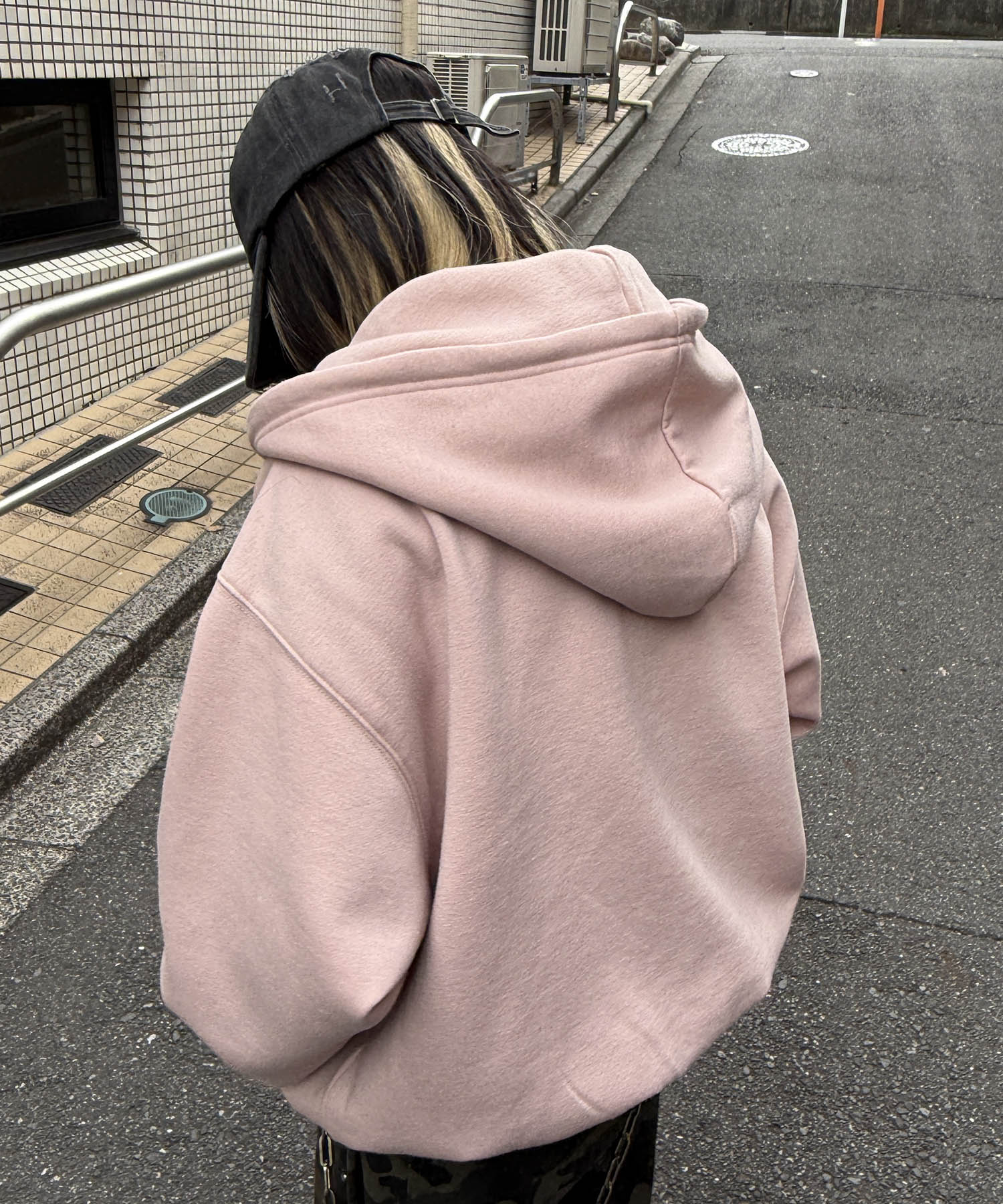 タギング総柄 フルジップフーディ