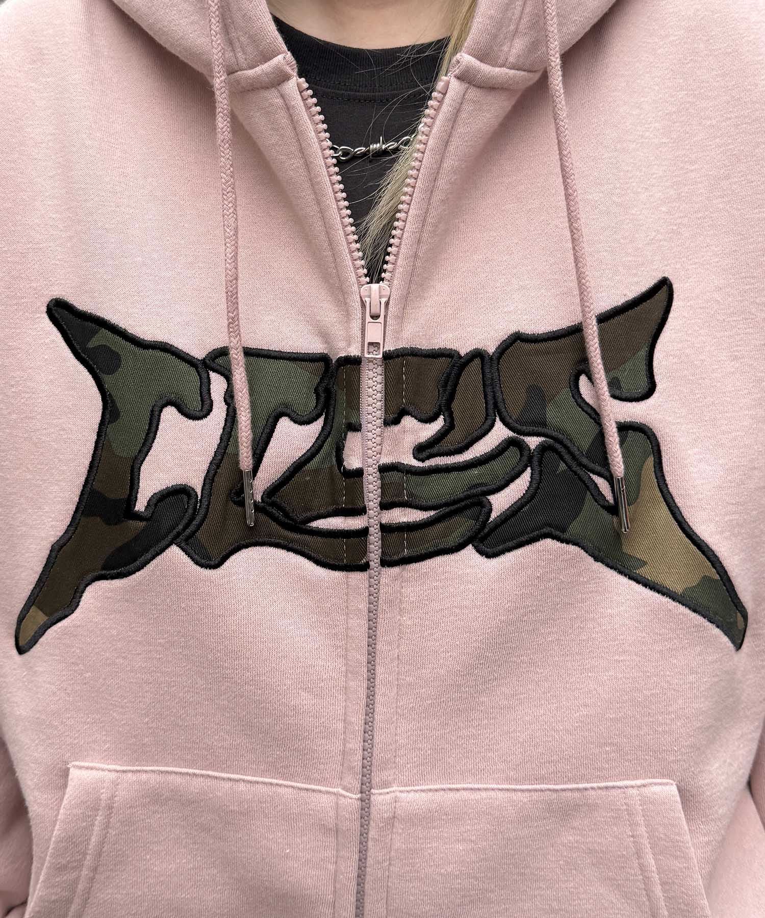 タギング総柄 フルジップフーディ