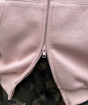 タギング総柄 フルジップフーディ