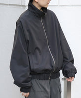 ビッグシルエット スタンドネックブルゾン フルジップジャケット