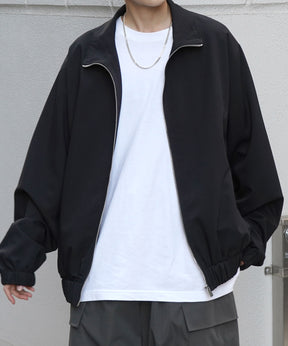 ビッグシルエット スタンドネックブルゾン フルジップジャケット