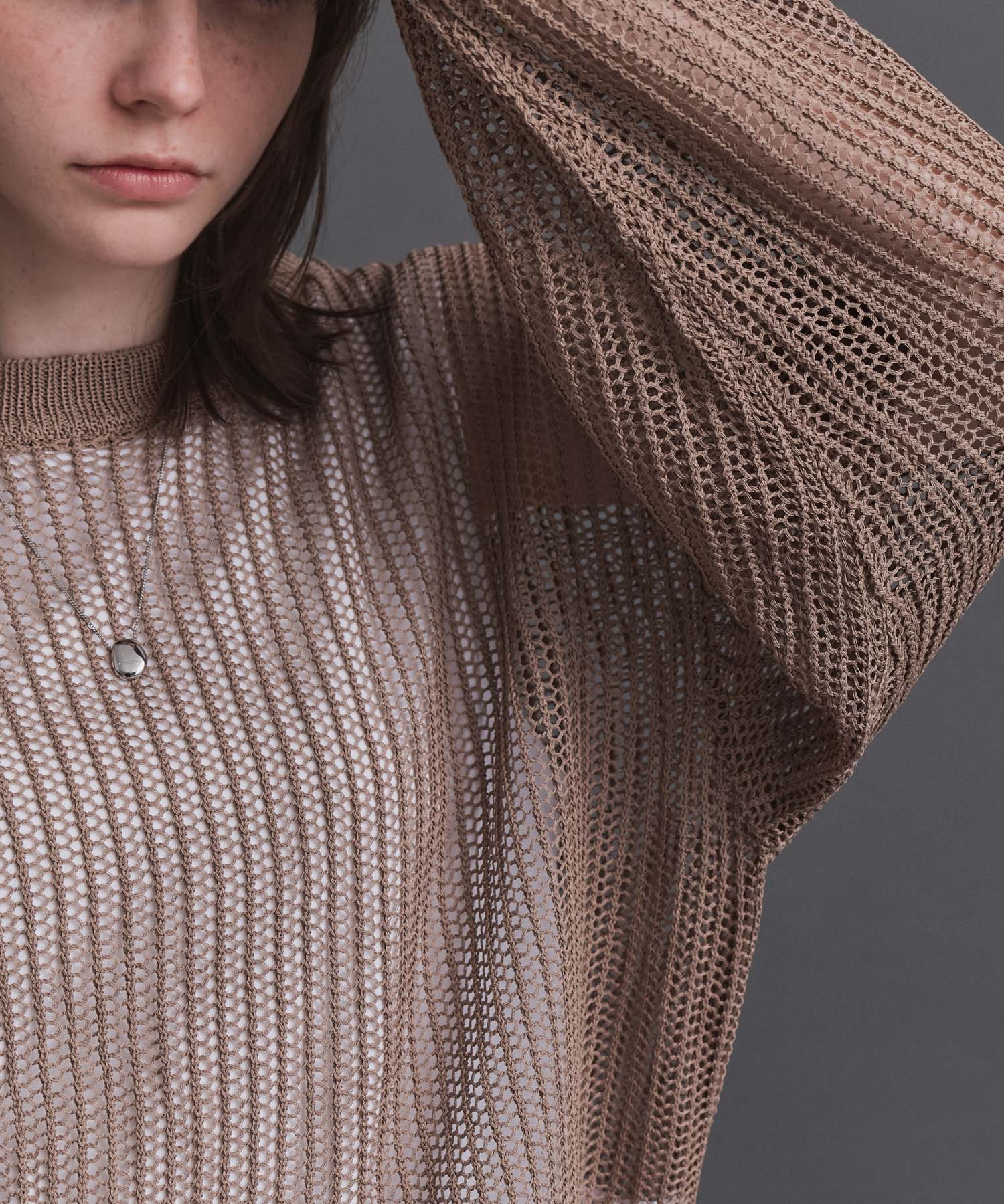 Basic Sheer Knit Pullover / ベーシック シアーニットプルオーバー