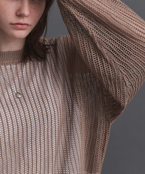 Basic Sheer Knit Pullover / ベーシック シアーニットプルオーバー