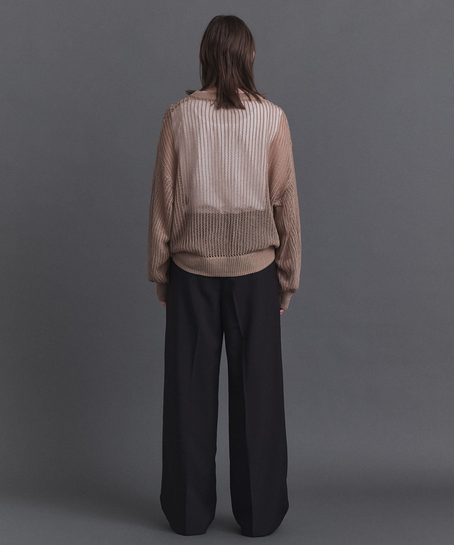Basic Sheer Knit Pullover / ベーシック シアーニットプルオーバー