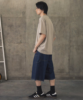 ウォーキングB ワンポイント刺繍ロゴ ビッグシルエット半袖Tシャツ