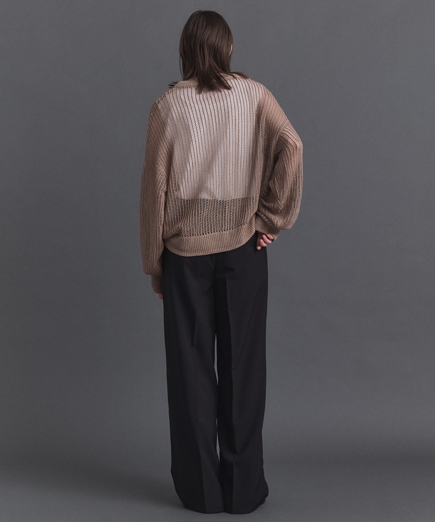 Basic Sheer Knit Pullover / ベーシック シアーニットプルオーバー