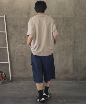 ウォーキングB ワンポイント刺繍ロゴ ビッグシルエット半袖Tシャツ