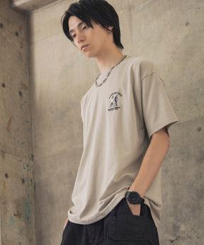 ウォーキングC ワンポイント刺繍ロゴ ビッグシルエット半袖Tシャツ