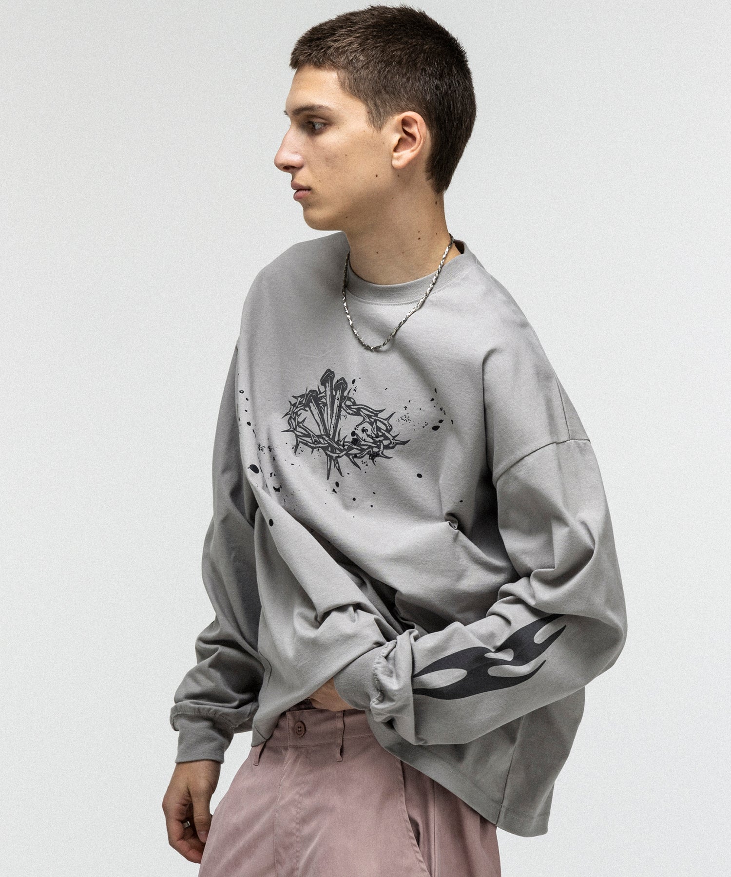 GRAPHIC LONG SLEEVE TEE / グラフィックロングスリーブTシャツ