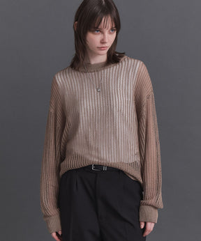 Basic Sheer Knit Pullover / ベーシック シアーニットプルオーバー