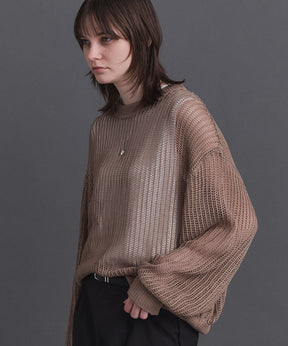 Basic Sheer Knit Pullover / ベーシック シアーニットプルオーバー