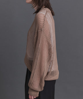 Basic Sheer Knit Pullover / ベーシック シアーニットプルオーバー
