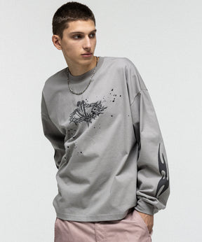 GRAPHIC LONG SLEEVE TEE / グラフィックロングスリーブTシャツ