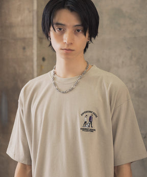 ウォーキングC ワンポイント刺繍ロゴ ビッグシルエット半袖Tシャツ