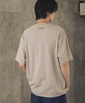 ウォーキングB ワンポイント刺繍ロゴ ビッグシルエット半袖Tシャツ