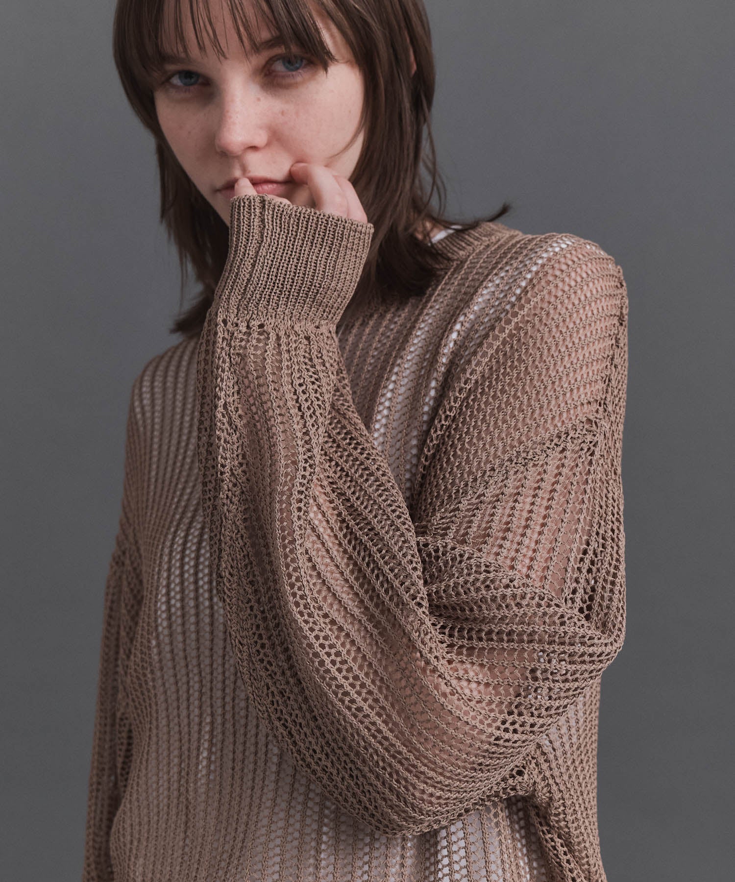CONFIRM | Basic Sheer Knit Pullover / ベーシック シアーニットプル
