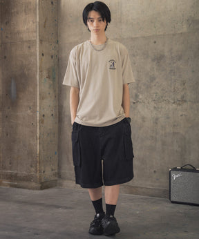 ウォーキングC ワンポイント刺繍ロゴ ビッグシルエット半袖Tシャツ
