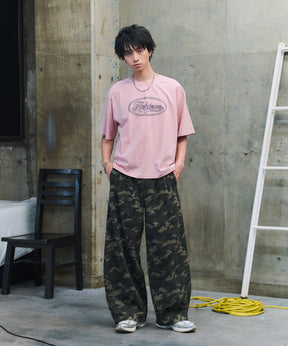 2-TUCK BACK EMBROIDERED DENIM PANTS / ツータック バック刺繍入り デニムパンツ