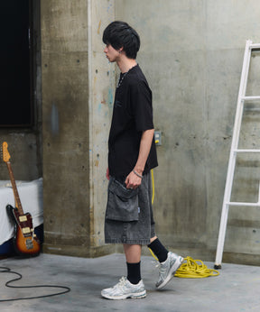 【Labordi / ラボード】デニムフードカーゴショートパンツ