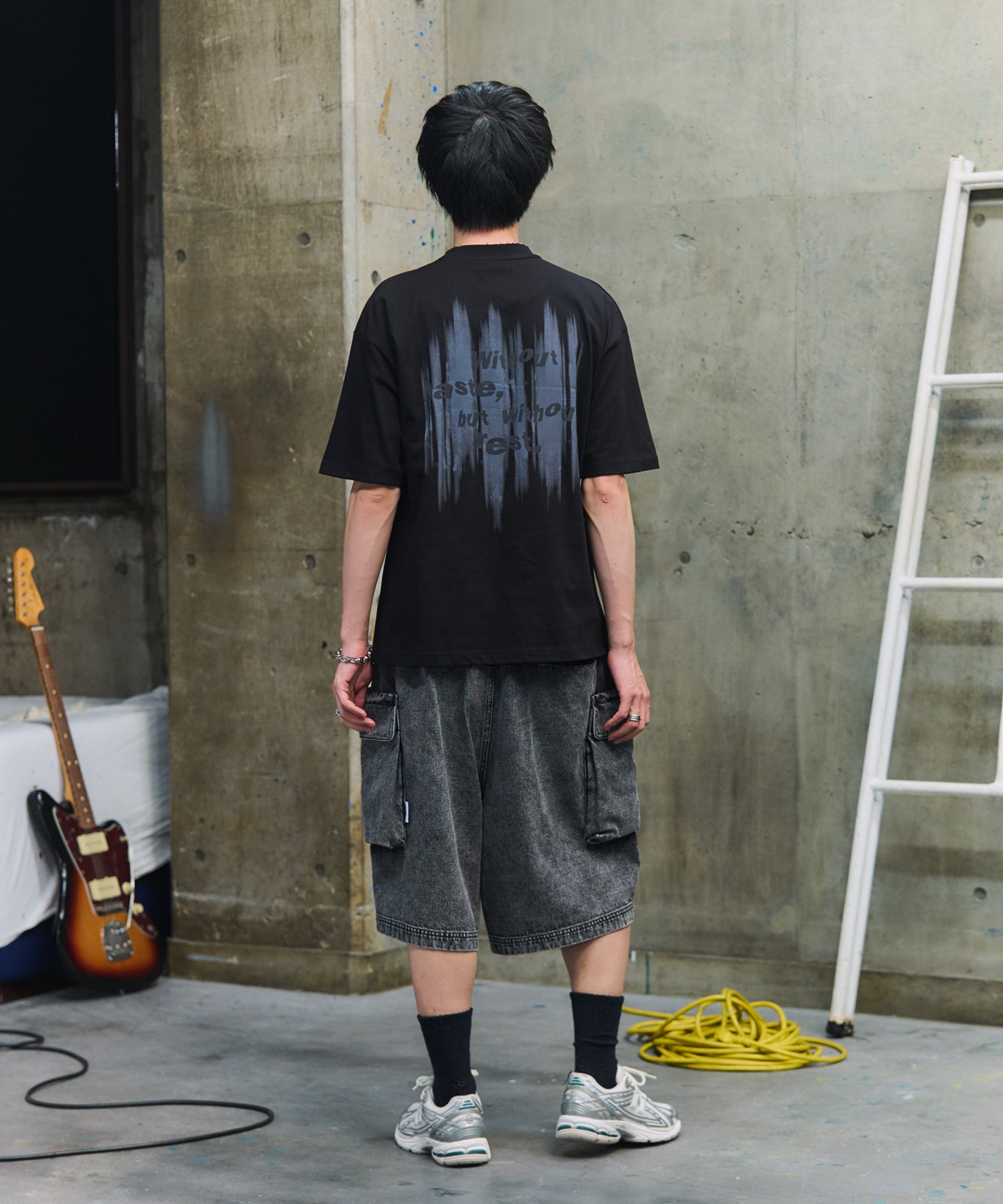 【Labordi / ラボード】デニムフードカーゴショートパンツ