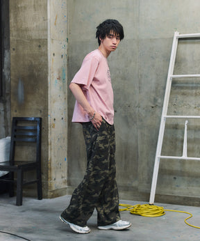 2-TUCK BACK EMBROIDERED DENIM PANTS / ツータック バック刺繍入り デニムパンツ