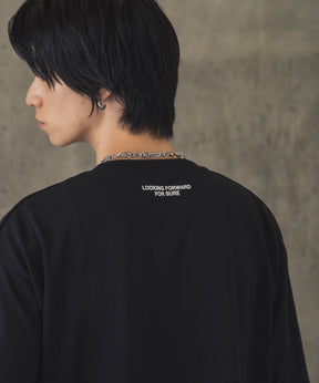 ヒゲオジサンA ワンポイント刺繍ロゴ ビッグシルエット半袖Tシャツ