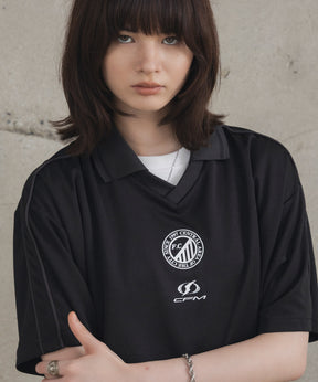 フロントプリント サイドライン ユニフォーム半袖Tシャツ