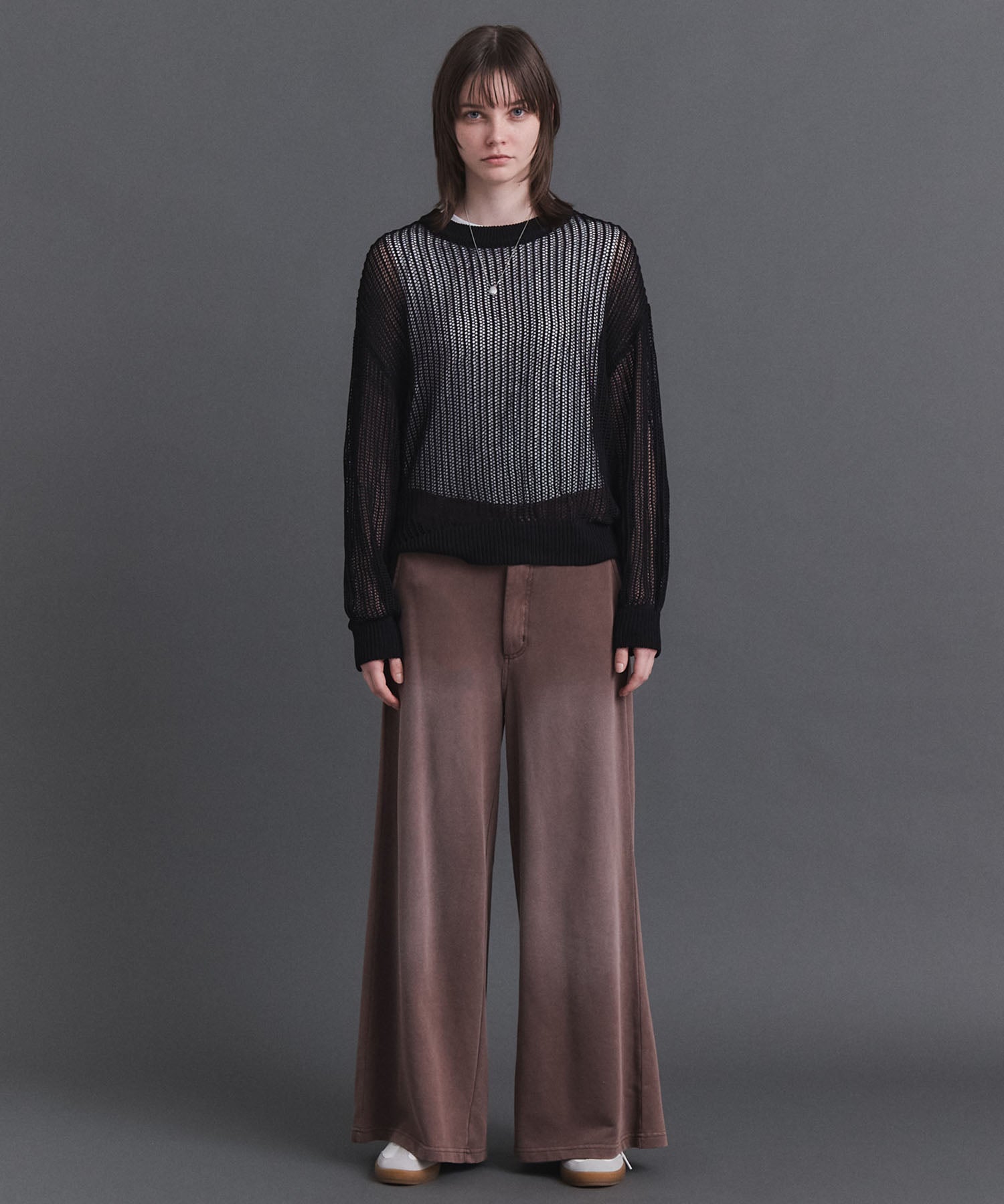 Basic Sheer Knit Pullover / ベーシック シアーニットプルオーバー
