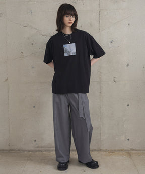 アブストラクト絵画 フロントプリント 半袖Tシャツ