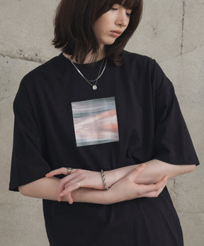 アブストラクト絵画 フロントプリント 半袖Tシャツ