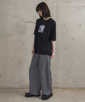 アブストラクト絵画 フロントプリント 半袖Tシャツ