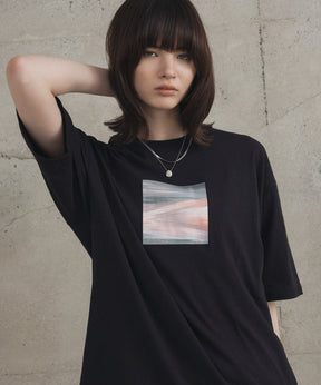 アブストラクト絵画 フロントプリント 半袖Tシャツ
