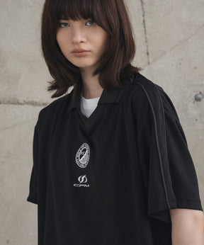 フロントプリント サイドライン ユニフォーム半袖Tシャツ
