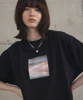 アブストラクト絵画 フロントプリント 半袖Tシャツ