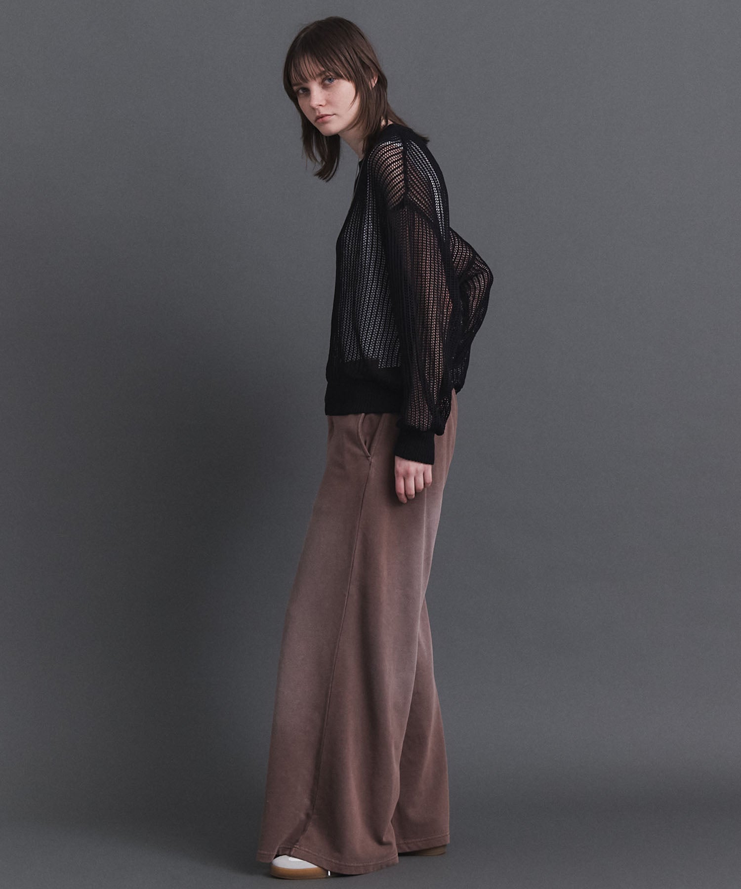 Basic Sheer Knit Pullover / ベーシック シアーニットプルオーバー