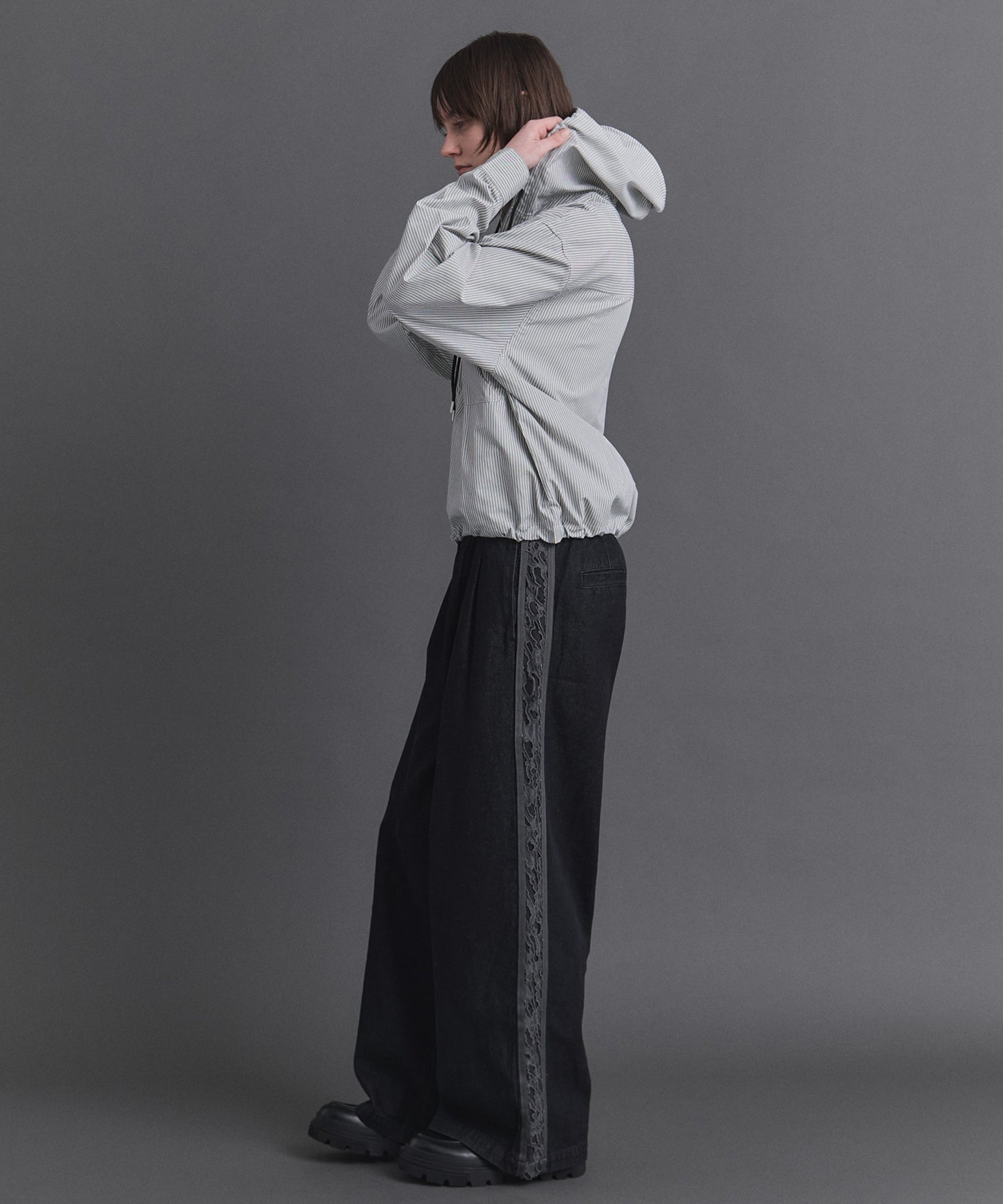 Long-sleeved Shirt Hoodie / 長袖シャツパーカー