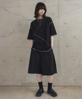 カットオフ switching Tee 切替半袖Tシャツ