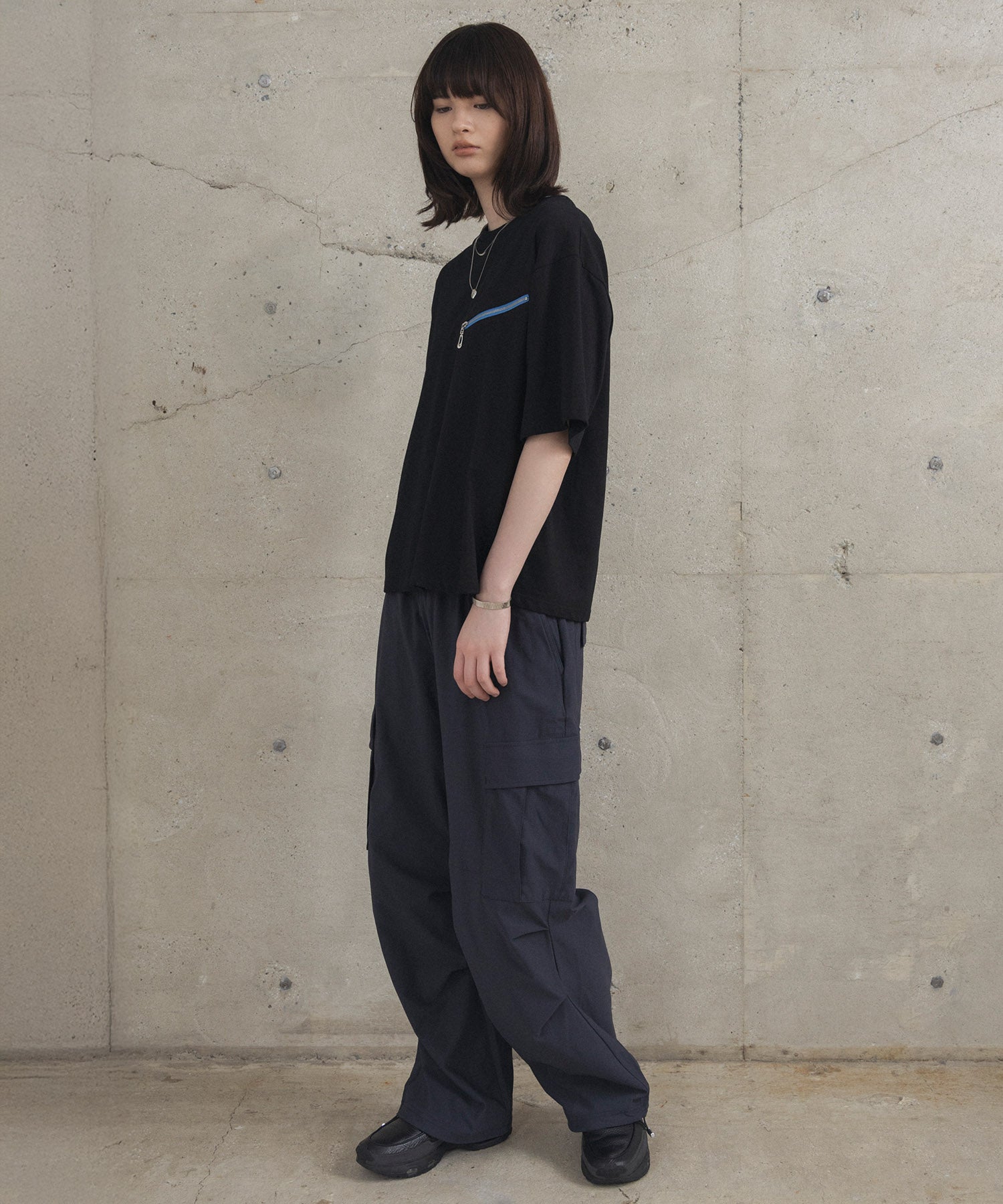 Zip-detail Tee / ジップディテールTシャツ