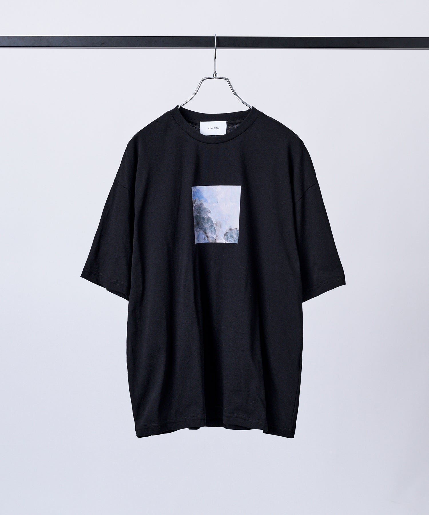アブストラクト絵画 フロントプリント 半袖Tシャツ
