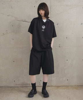 フロントプリント サイドライン ユニフォーム半袖Tシャツ