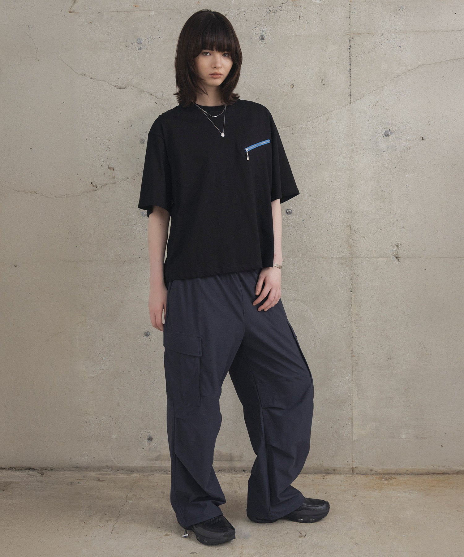 Zip-detail Tee / ジップディテールTシャツ