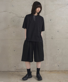 Contrast Color Henley Neck T-shirt / コントラストカラー ヘンリーネックTシャツ