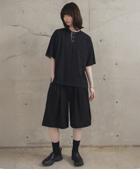 Contrast Color Henley Neck T-shirt / コントラストカラー ヘンリーネックTシャツ