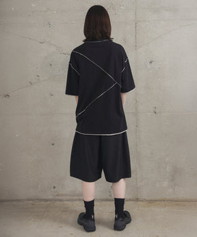 カットオフ switching Tee 切替半袖Tシャツ