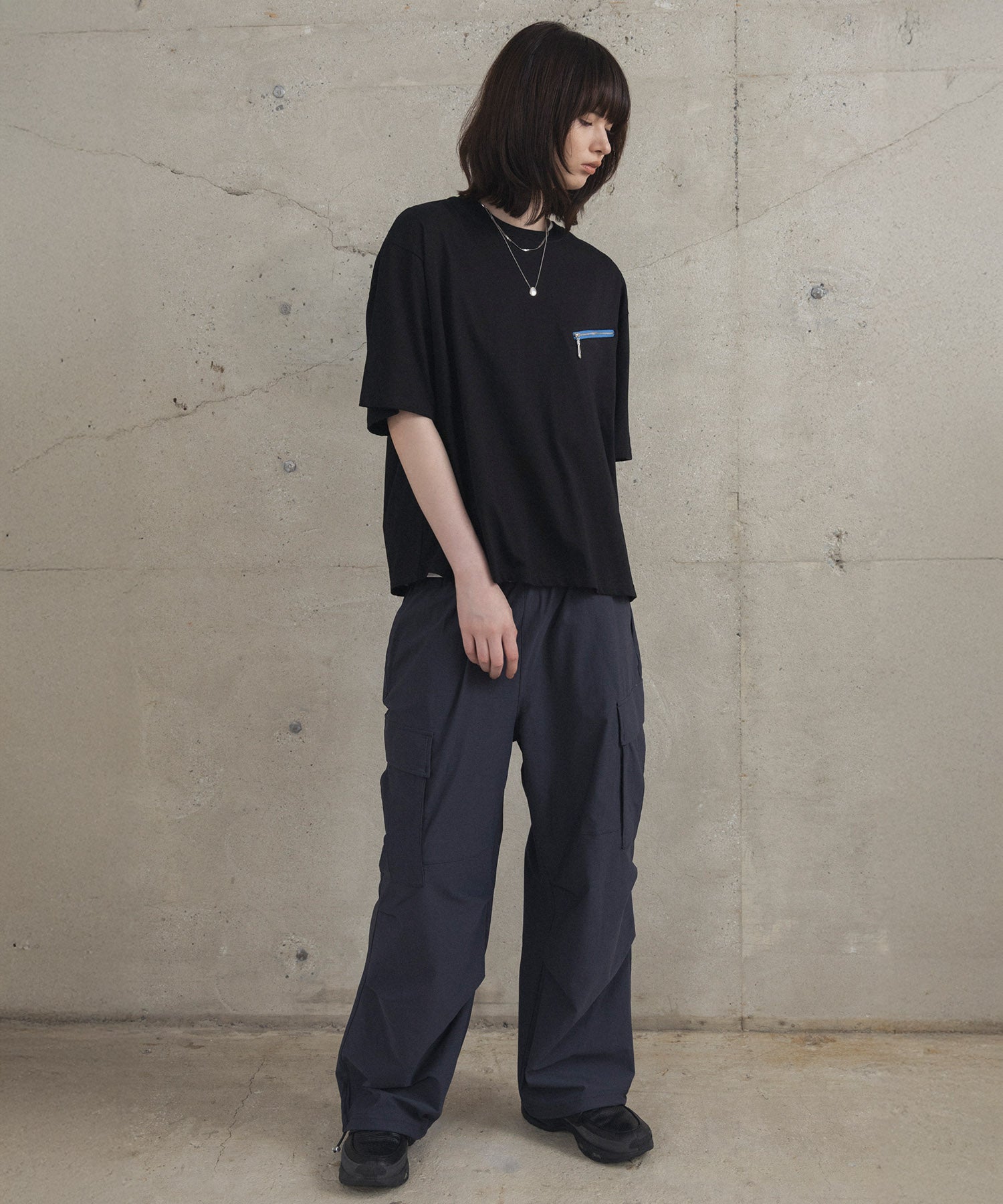 Zip-detail Tee / ジップディテールTシャツ